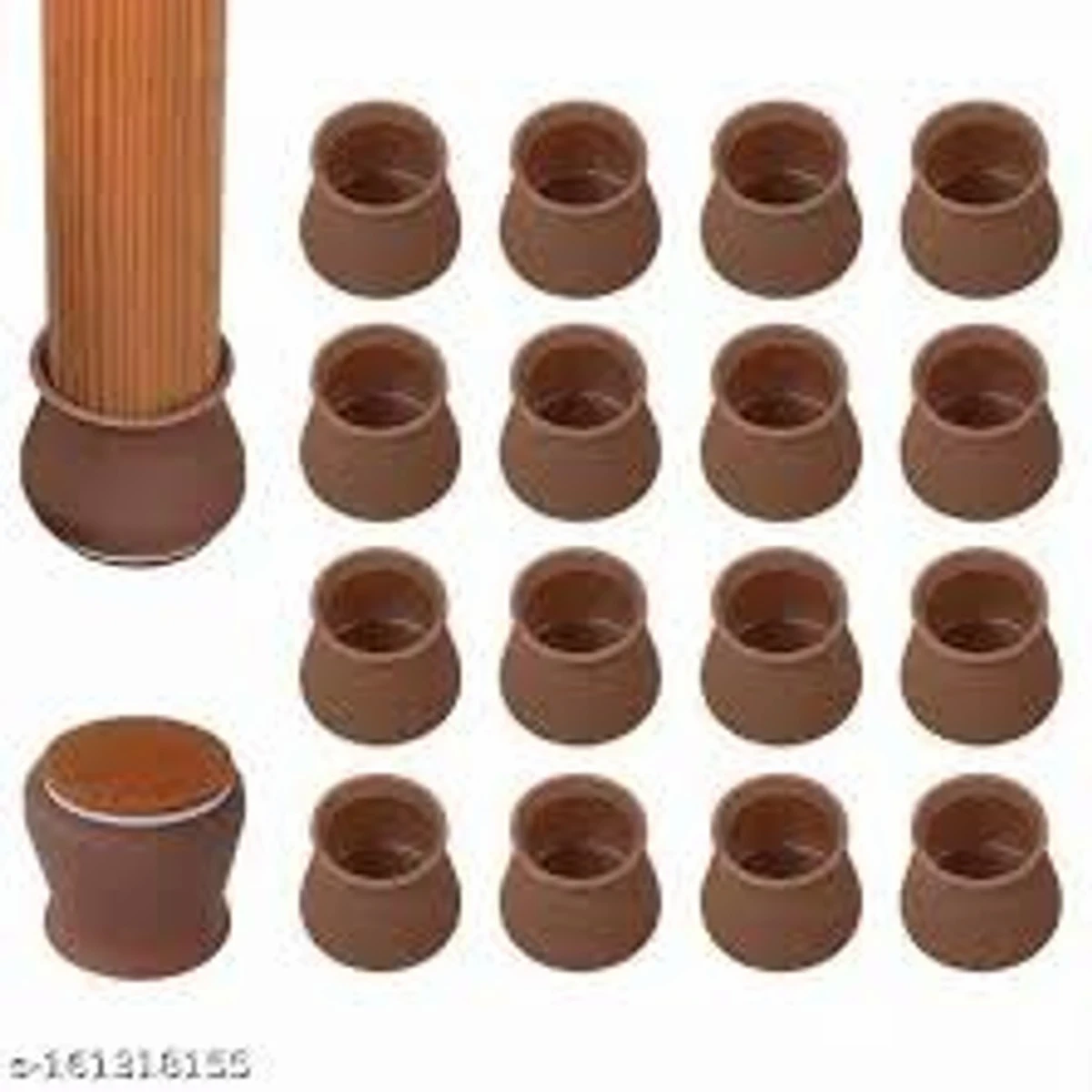 24 pcs Chair Leg Floor Protectors Felt Bottom Furniture Silicone Leg Caps, Chair Leg Covers to Reduce Noise, Easily Moving for Furniture Chair Feet,(coffee colour) 30% Off SKU: BM00215
